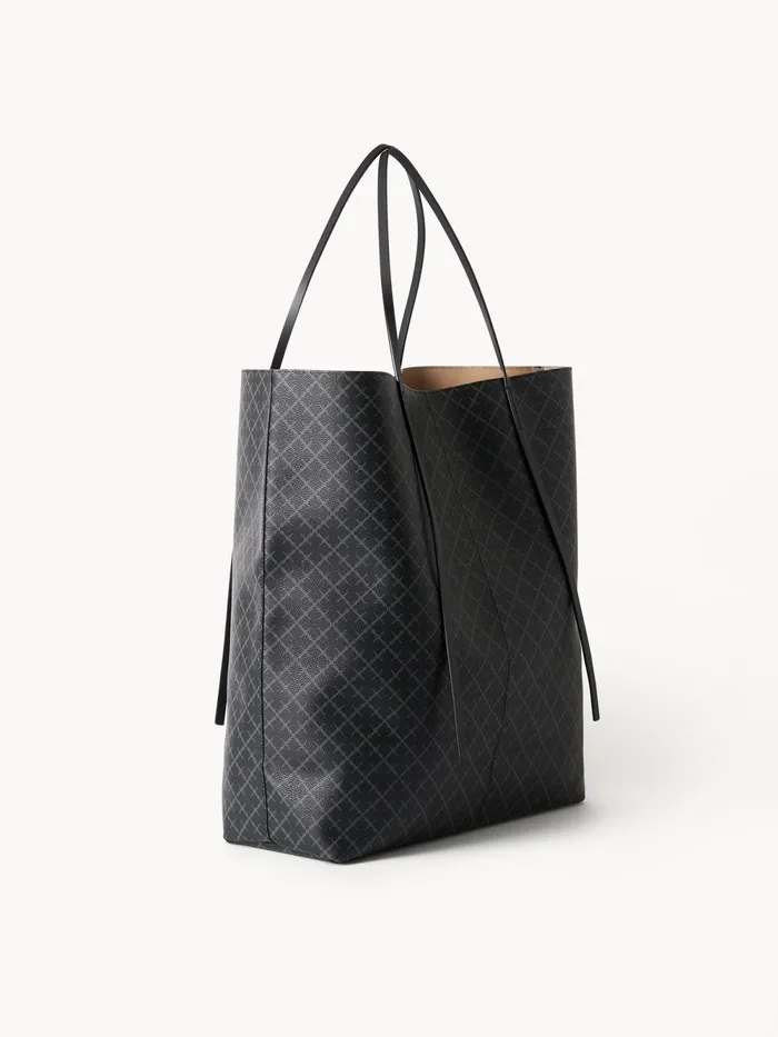 By Malene Birger Bags Women Abrille Printed Tote Bag Charcoal