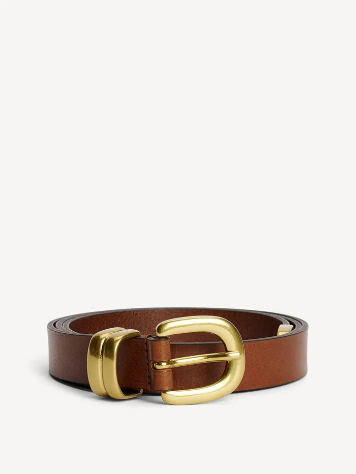By Malene Birger Belts Women Zoilo Leather Belt Dark Brown