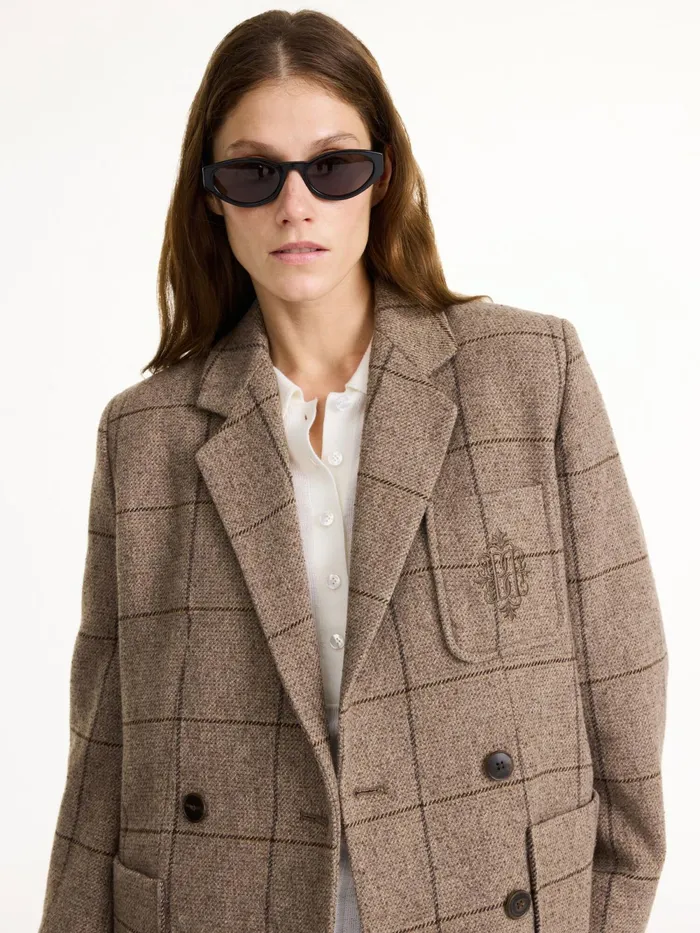 By Malene Birger Blazers Women Railey DoubleBreasted Blazer Autumn Check