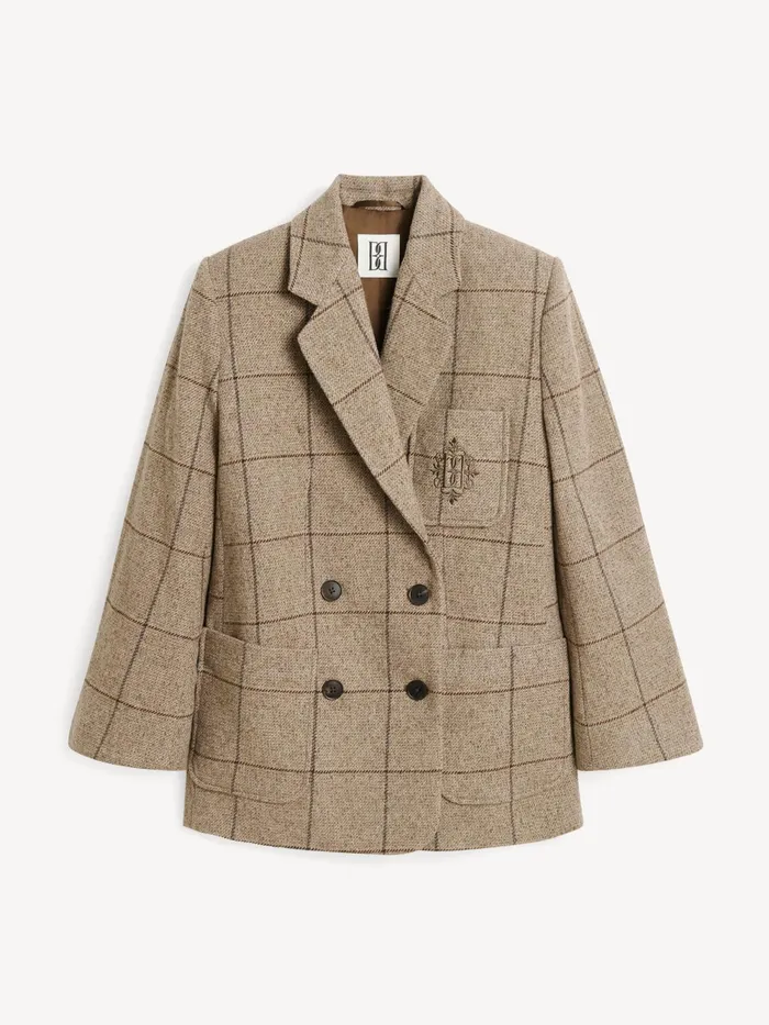 By Malene Birger Blazers Women Railey DoubleBreasted Blazer Autumn Check
