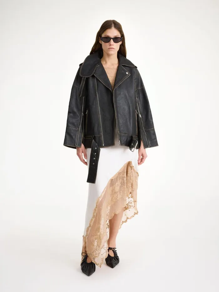 By Malene Birger Coats and Jackets Women Beatrisse Leather Jacket Black