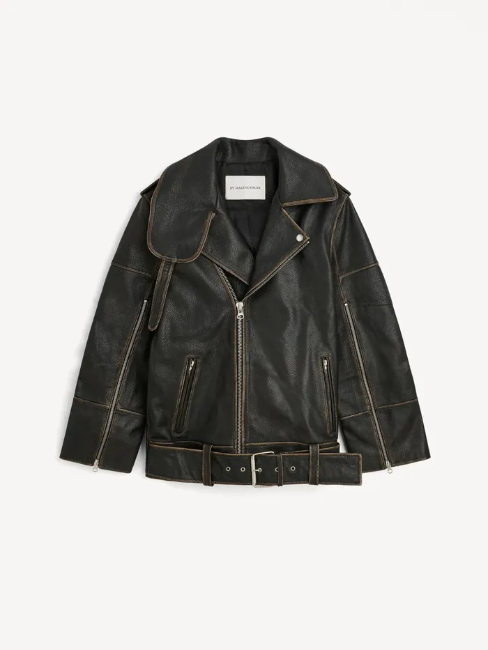 By Malene Birger Coats and Jackets Women Beatrisse Leather Jacket Black