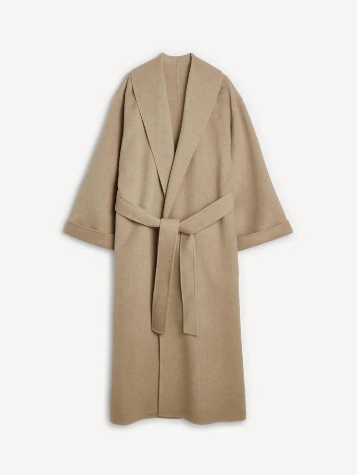By Malene Birger Coats and Jackets Women Trullem Wool Coat Grey Brown Melange