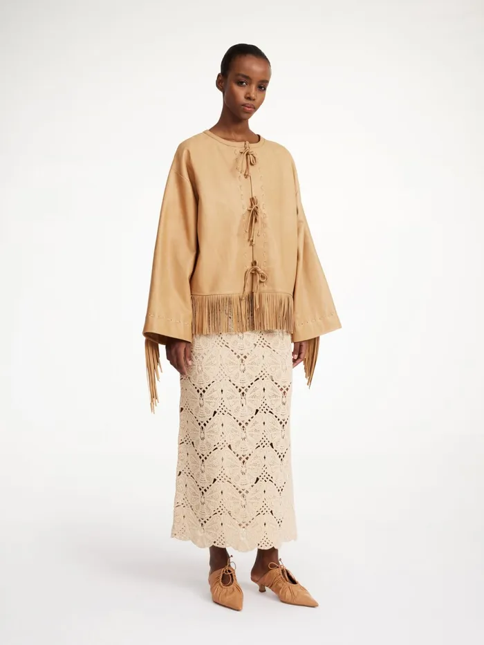 By Malene Birger Coats and Jackets Women Zoena Leather Jacket Tan