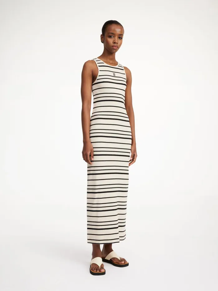By Malene Birger Dresses Women Lovelo Maxi Dress Black Stripe