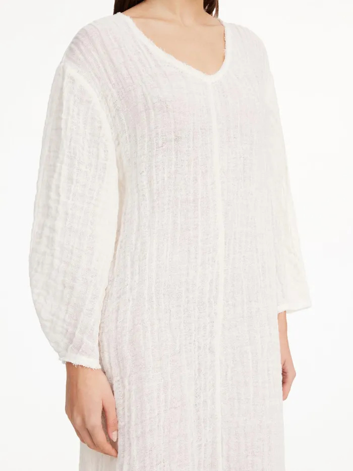 By Malene Birger Dresses Women Miolla Organic Linen Dress Pure White