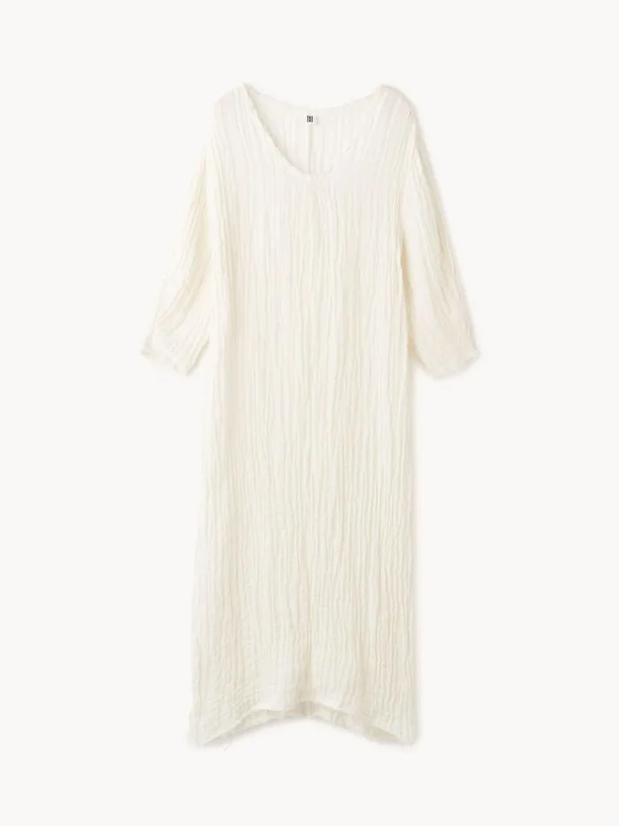 By Malene Birger Dresses Women Miolla Organic Linen Dress Pure White
