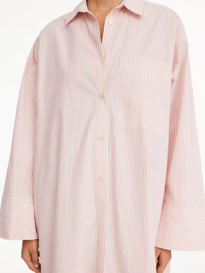 By Malene Birger Dresses Women Perros Organic Cotton Dress Skinny Stripe Diva