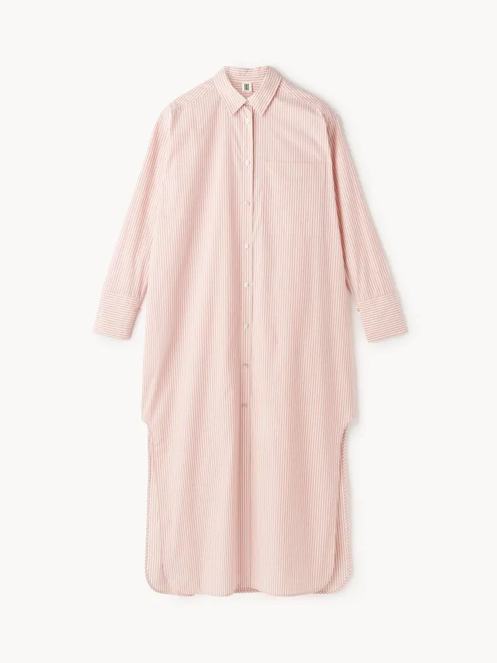By Malene Birger Dresses Women Perros Organic Cotton Dress Skinny Stripe Diva
