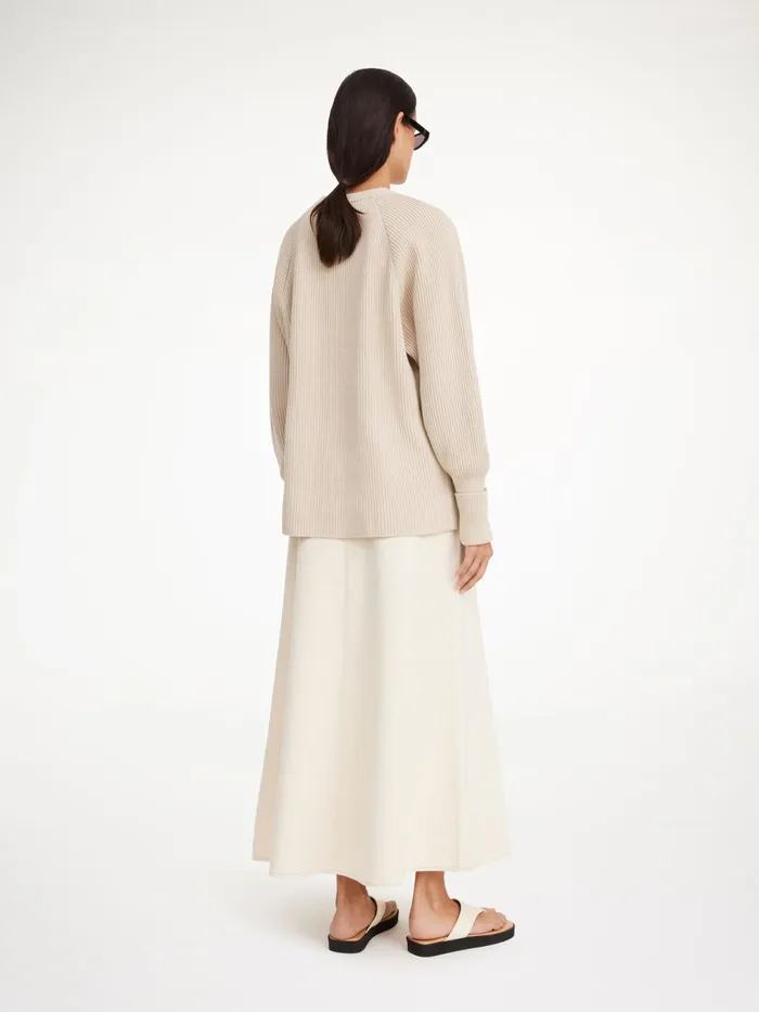 By Malene Birger Knitwear Women Bilea Organic Cotton Sweater Oyster Gray