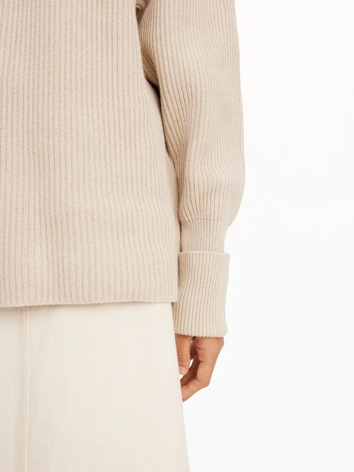 By Malene Birger Knitwear Women Bilea Organic Cotton Sweater Oyster Gray