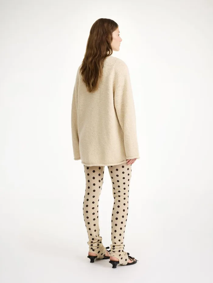 By Malene Birger Knitwear Women Breele Wool Leggings Graphic Flower