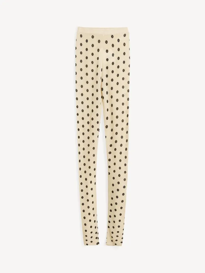 By Malene Birger Knitwear Women Breele Wool Leggings Graphic Flower