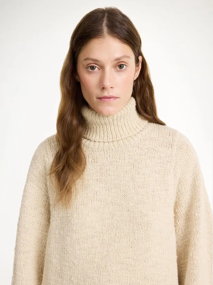 By Malene Birger Knitwear Women Charice Wool Sweater Oyster Gray