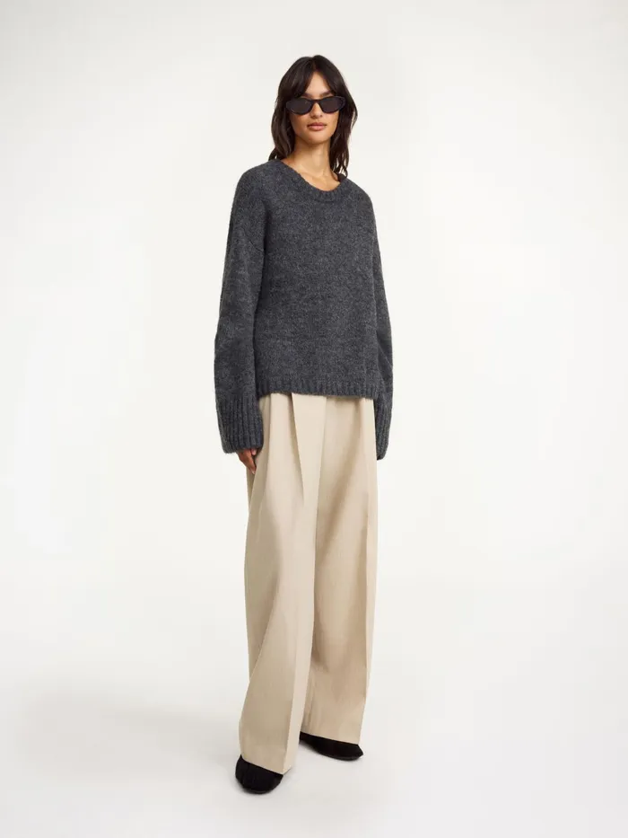 By Malene Birger Knitwear Women Cierra Sweater Grey Melange