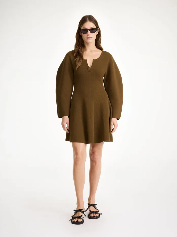 By Malene Birger Knitwear Women Francesa Mini Dress Shitake
