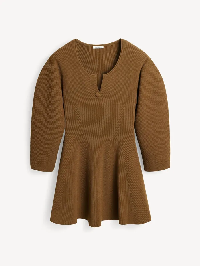 By Malene Birger Knitwear Women Francesa Mini Dress Shitake