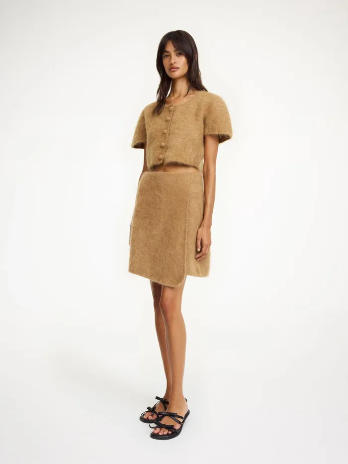 By Malene Birger Knitwear Women Krissah Mini Skirt Tobacco Brown