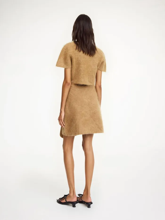 By Malene Birger Knitwear Women Krissah Mini Skirt Tobacco Brown