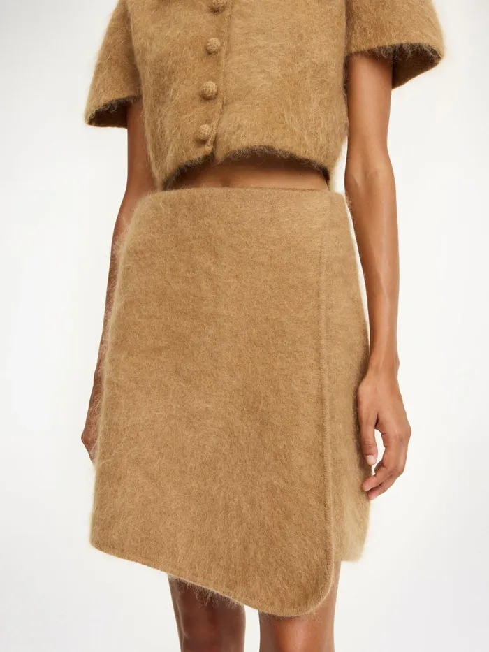 By Malene Birger Knitwear Women Krissah Mini Skirt Tobacco Brown