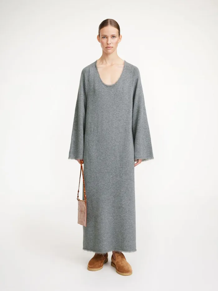 By Malene Birger Knitwear Women Lovella Maxi Dress Grey Melange
