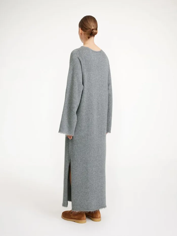 By Malene Birger Knitwear Women Lovella Maxi Dress Grey Melange