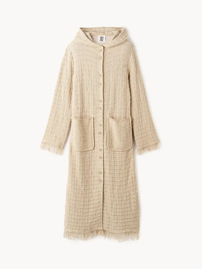 By Malene Birger Knitwear Women Tallula Hooded Coat Oyster Gray