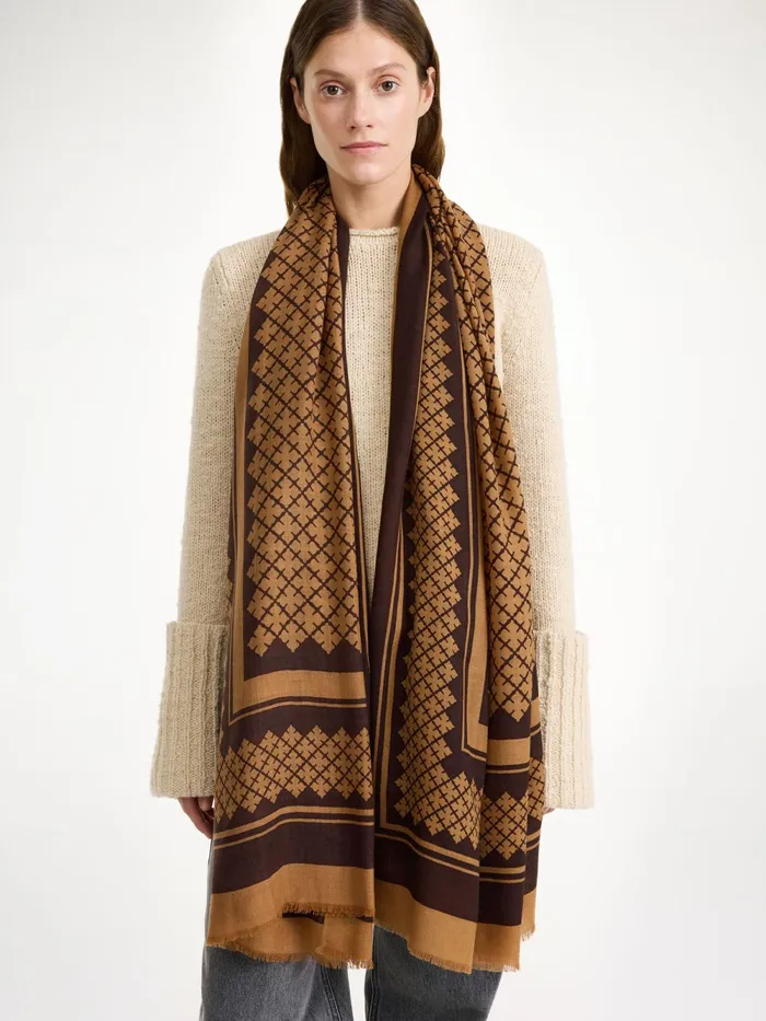 By Malene Birger Scarves Women Julee Wool Scarf Bison