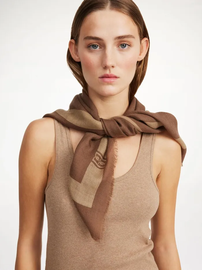 By Malene Birger Scarves Women Monlo Wool Scarf Mink