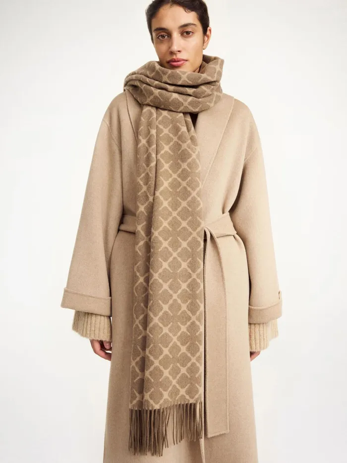 By Malene Birger Scarves Women Ortega CashmereBlend Scarf Light Brown