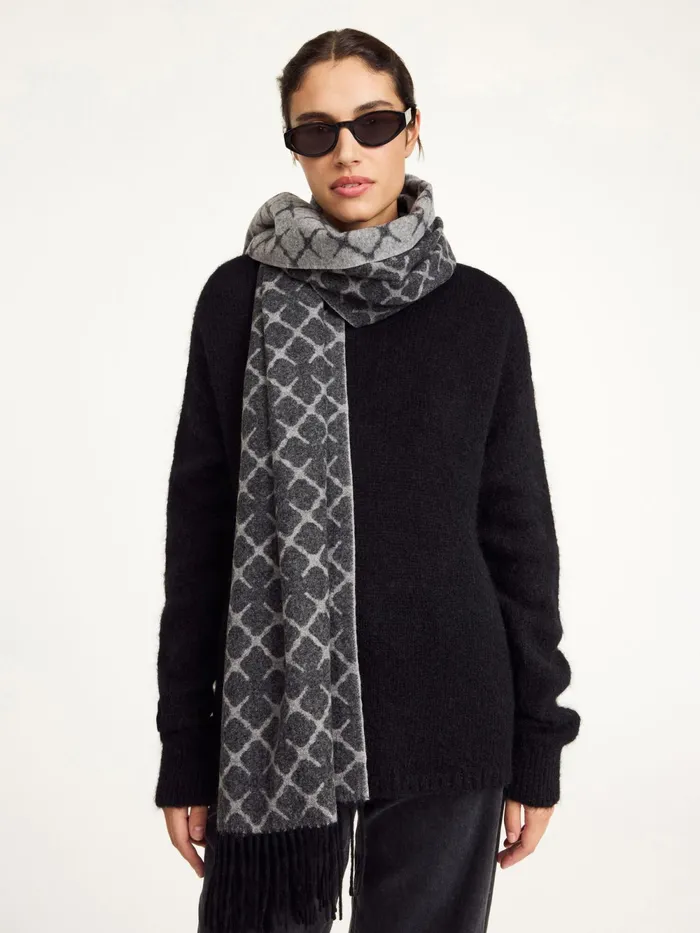 By Malene Birger Scarves Women Ortega CashmereBlend Scarf Light Grey Melange