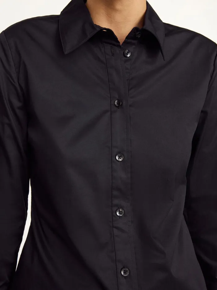 By Malene Birger Shirts Women Padano Organic Cotton Shirt Black