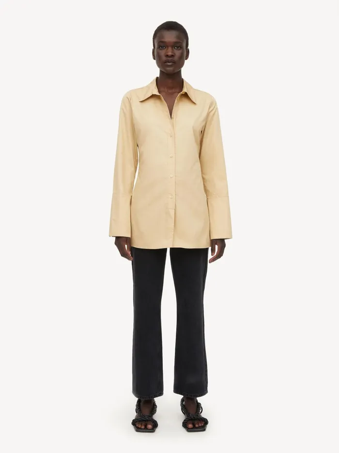 By Malene Birger Shirts Women Padano Organic Cotton Shirt Dark Sand