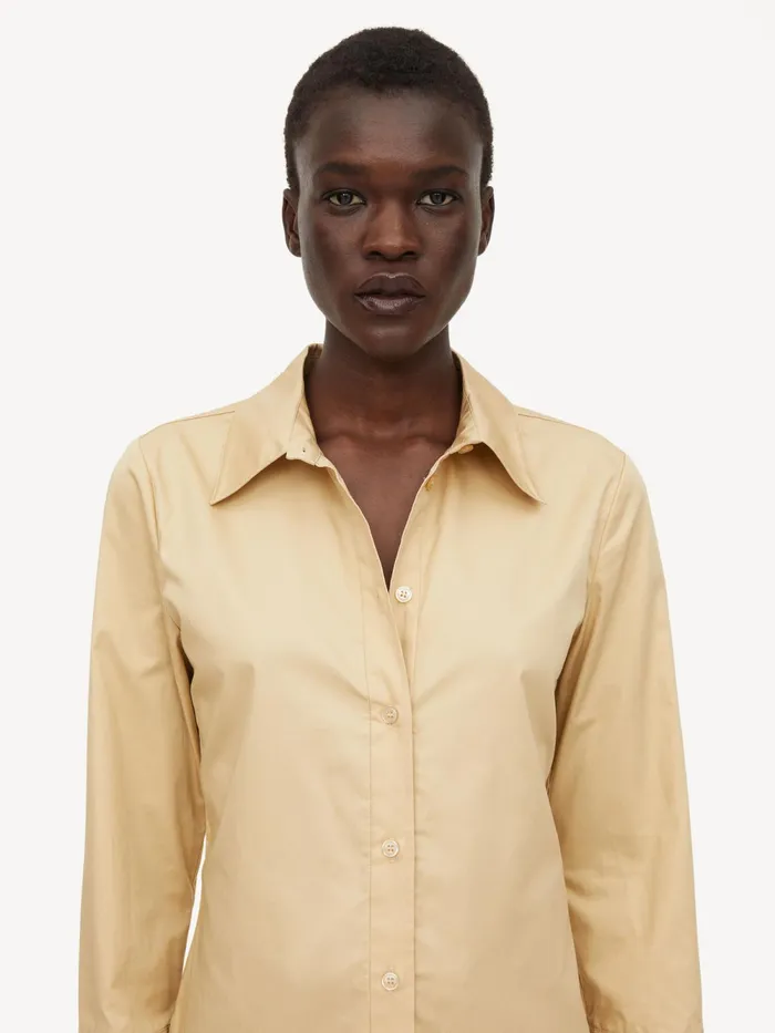 By Malene Birger Shirts Women Padano Organic Cotton Shirt Dark Sand
