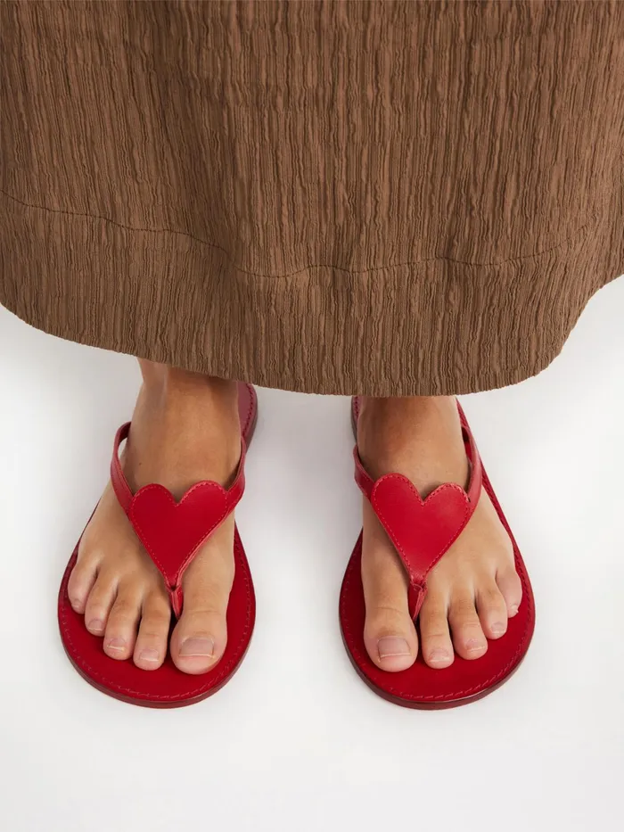 By Malene Birger Shoes Women Ladina Leather Sandals Jester Red
