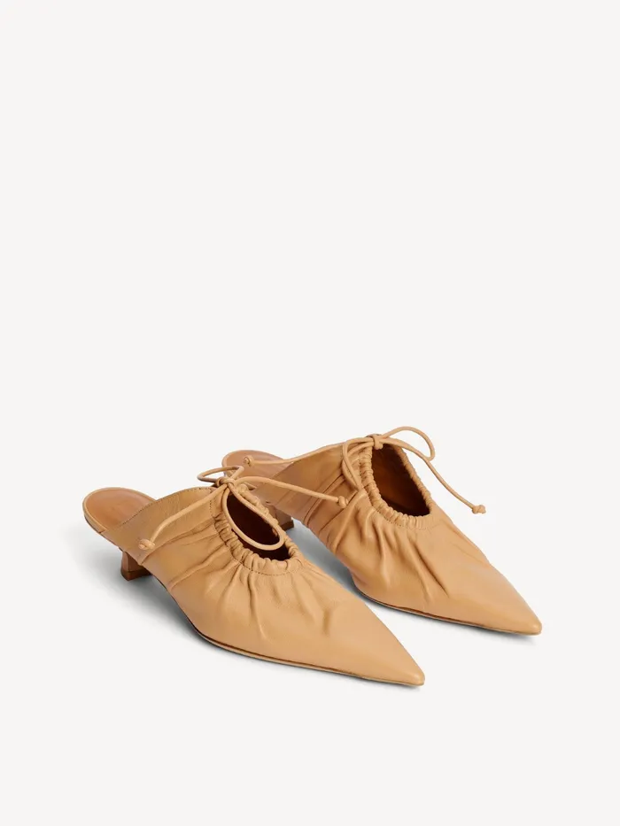 By Malene Birger Shoes Women Masey Leather Mules Sand Beige