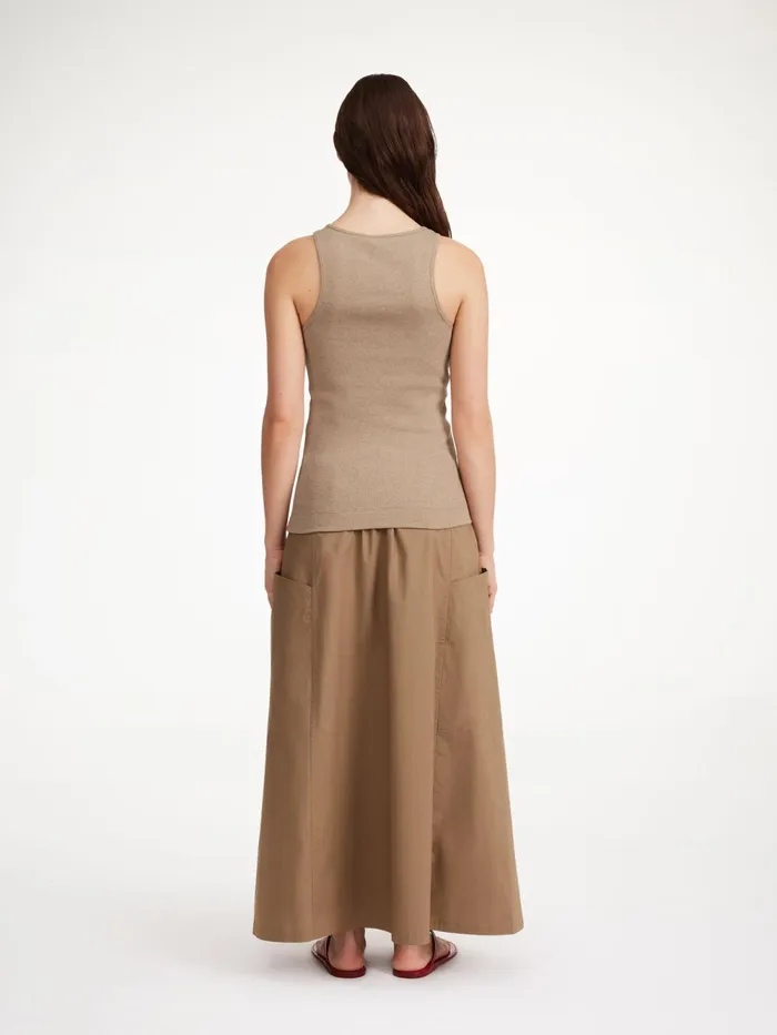 By Malene Birger Tops and Blouses Women Amani Organic Cotton Tank Top Nomad