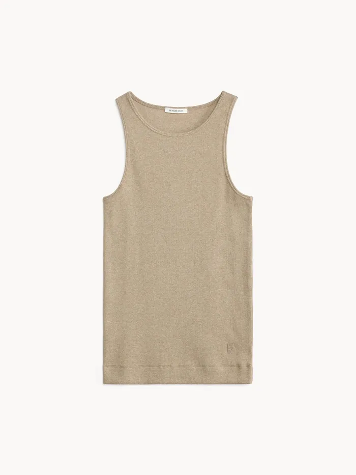By Malene Birger Tops and Blouses Women Amani Organic Cotton Tank Top Nomad