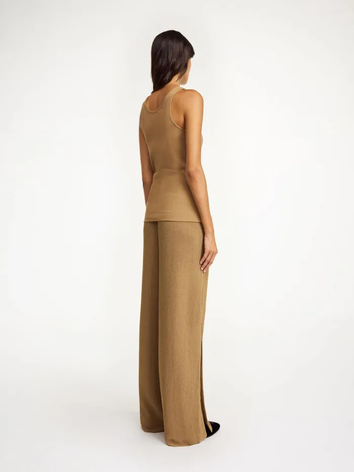 By Malene Birger Tops and Blouses Women Anisa Organic Cotton Tank Top Light Brown