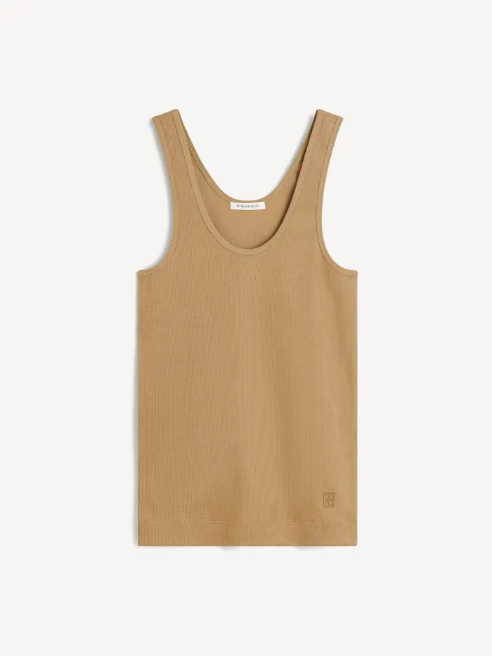 By Malene Birger Tops and Blouses Women Anisa Organic Cotton Tank Top Light Brown