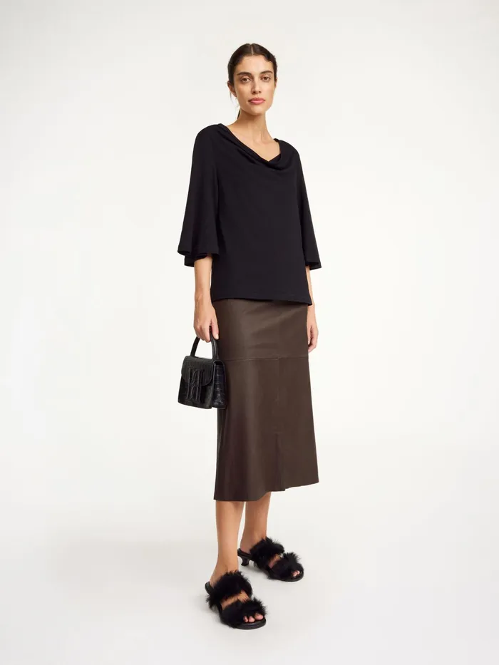 By Malene Birger Tops and Blouses Women Bryar Organic Cotton TShirt Black