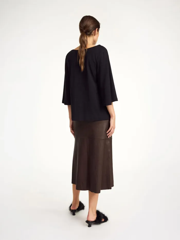 By Malene Birger Tops and Blouses Women Bryar Organic Cotton TShirt Black
