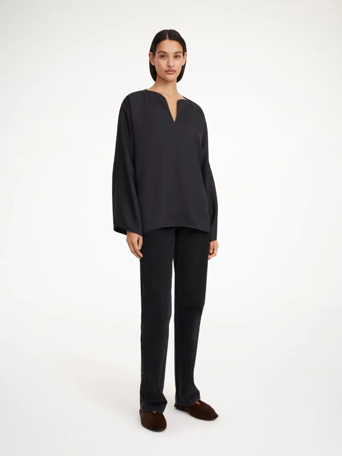 By Malene Birger Tops and Blouses Women Calias TunicStyle Blouse Black