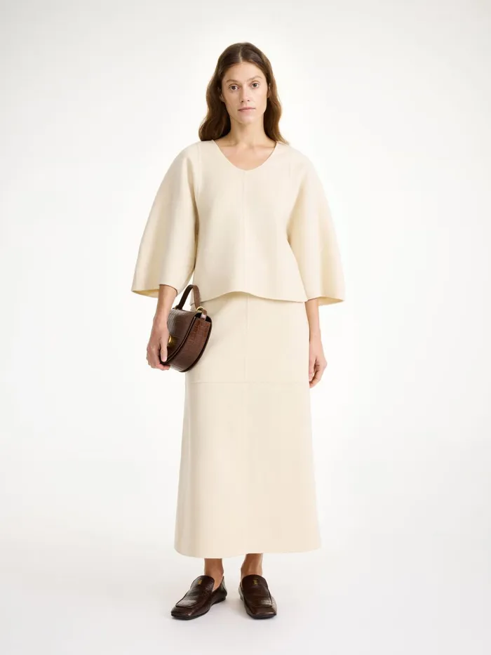 By Malene Birger Tops and Blouses Women Calya Wool Blouse Pearl