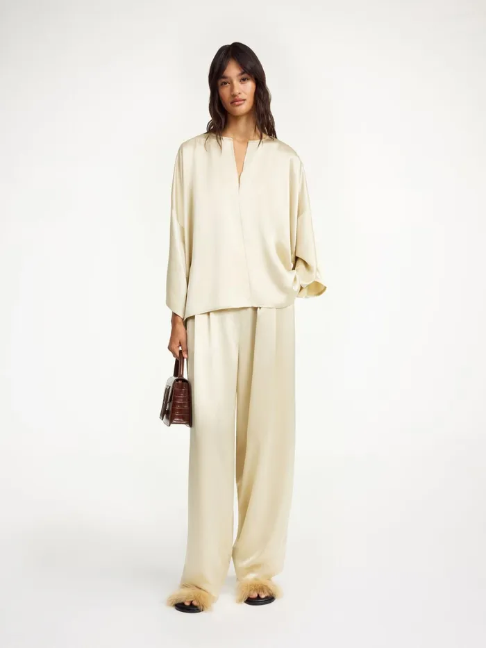 By Malene Birger Tops and Blouses Women Cicie Blouse Oyster Gray