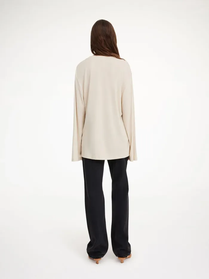 By Malene Birger Tops and Blouses Women Fayeh Oversized Longsleeve Oyster Gray