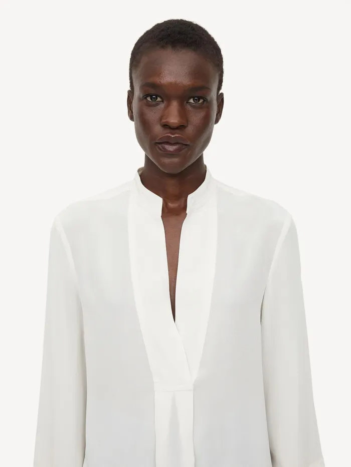 By Malene Birger Tops and Blouses Women Flaiy Silk Blouse Whisper White