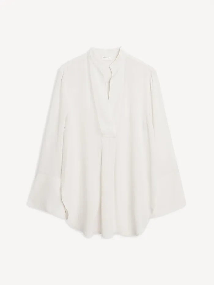 By Malene Birger Tops and Blouses Women Flaiy Silk Blouse Whisper White