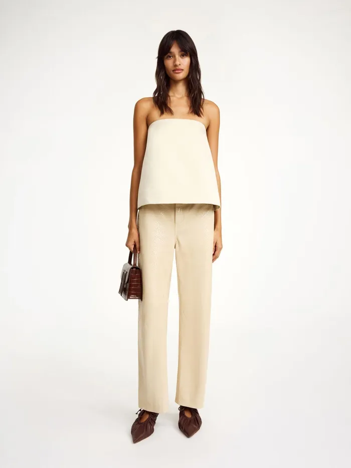 By Malene Birger Tops and Blouses Women Hermie Top Oyster Gray