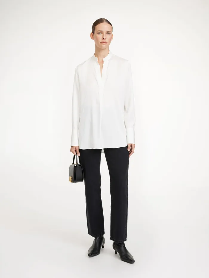 By Malene Birger Tops and Blouses Women Mabillon Silk Shirt Soft White